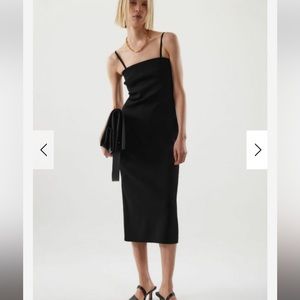COS Black Midi Dress